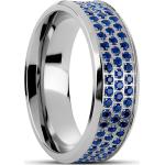 Pánské Prsteny se zirkonem Lucléon vícebarevné z ocele zirkonové leštěné 