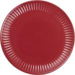 Dezertní talíře Ib Laursen v jahodově červené barvě z keramiky vhodné do myčky nadobí 