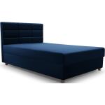 Jednolůžkové postele v modré barvě v moderním stylu s úložným prostorem 