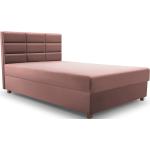 Jednolůžkové postele v růžové barvě v moderním stylu s úložným prostorem 