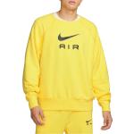 Pánská  Jarní a podzimní móda Nike v žluté barvě ve velikosti M s kulatým výstřihem ve slevě 