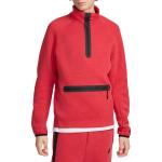 Pánské Fleecové mikiny Nike v červené barvě z fleecu ve velikosti M ve slevě 