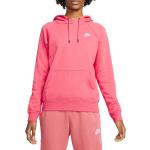 Dámské Rozepínací mikiny s kapucí Nike Sportswear v růžové barvě z fleecu ve velikosti M ve slevě 