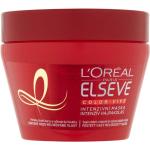 Pánské Vlasové masky L´Oreal Elsève v červené barvě o objemu 300 ml pro barvené vlasy s přísadou glycerin 