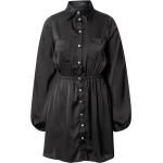Dámské Košilové šaty In The Style v černé barvě ve velikosti 12 s dlouhým rukávem ve slevě plus size udržitelná móda 