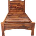 Jednolůžkové postele v koloniálním stylu z palisandru 