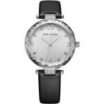 Dámské Doplňky pro hodinky Nepromokavé v šedé barvě z ocele s koženým řemínkem 