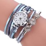 Dámské Náramkové hodinky OEM Nepromokavé v tyrkysové barvě v moderním stylu s quartzovým pohonem kovové 