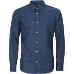 Pánské Košile s potiskem Jack & Jones v tmavě modré barvě ve velikosti L ve slevě 