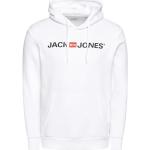 Pánské Fleecové mikiny Jack & Jones v bílé barvě z fleecu ve velikosti M 