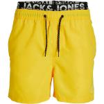 Pánské Koupací šortky Jack & Jones v žluté barvě ze syntetiky ve velikosti XXL ve slevě plus size 