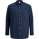 Pánské Slim fit košile v námořnicky modré barvě ve velikosti 3 XL plus size 