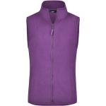 Dámské Pracovní vesty James & Nicholson ve fialové barvě z polyesteru ve velikosti L 