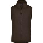 Dámské Pracovní vesty James & Nicholson v hnědé barvě z polyesteru ve velikosti L 
