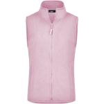 James & Nicholson Dámská fleecová vesta JN048 - Světle růžová | L