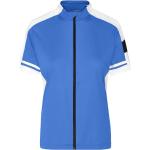 Dámské Cyklistické dresy James & Nicholson v modré barvě z polyesteru ve velikosti XXL plus size 