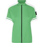 Dámské Cyklistické dresy James & Nicholson v zelené barvě z polyesteru ve velikosti XXL plus size 
