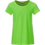 James & Nicholson Klasické dívčí tričko z biobavlny 8007G - Limetkově zelená | XXL