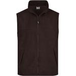 Pánské Pracovní vesty James & Nicholson v hnědé barvě z polyesteru ve velikosti L 