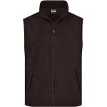 Pánské Pracovní vesty James & Nicholson v hnědé barvě z polyesteru ve velikosti 4 XL plus size 