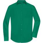 Pánské Košile s dlouhým rukávem James & Nicholson v zelené barvě ve velikosti S 
