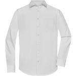 Pánské Košile s dlouhým rukávem James & Nicholson ve světle šedivé barvě 