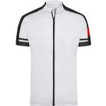 Pánské Cyklistické dresy James & Nicholson v bílé barvě v moderním stylu z polyesteru ve velikosti XXL plus size 