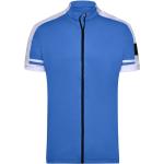 Pánské Cyklistické dresy James & Nicholson v modré barvě v moderním stylu z polyesteru ve velikosti L 