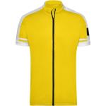 Pánské Cyklistické dresy James & Nicholson v žluté barvě v moderním stylu z polyesteru ve velikosti S 