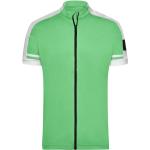 Pánské Cyklistické dresy James & Nicholson v zelené barvě v moderním stylu z polyesteru ve velikosti L 