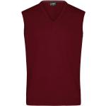James & Nicholson Pánský svetr bez rukávů JN657 - Bordeaux | L