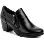 Jana 8-24469-41 černé boty na podpatku šíře H EUR 41
