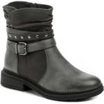 Dámské Kotníčkové boty na podpatku Jana v šedé barvě z kožešiny ve velikosti 38 Pohodlné na zimu 