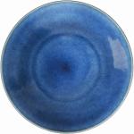 Mělké talíře v modré barvě s průměrem 26 cm 