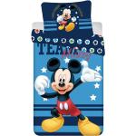 Povlečení Jerry Fabrics v modré barvě z bavlny ve velikosti 140x200 s motivem Mickey Mouse a přátelé Mickey Mouse s motivem myš 