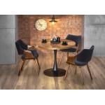 Jídelní stoly Halmar v černé barvě v minimalistickém stylu z MDF dýhované 