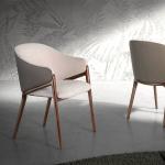 Designové židle Ángel Cerdá v minimalistickém stylu z jasanu ve slevě 