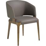 Designové židle Ángel Cerdá v minimalistickém stylu z ořechu mořené ve slevě 
