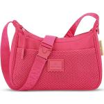 Dámské Messenger tašky přes rameno v růžové barvě v minimalistickém stylu 