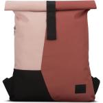 Pánské Městské batohy Nepromokavé v růžové barvě s rolovacím uzavíráním o objemu 15 l 