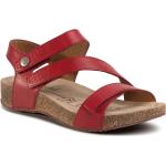 Dámské Kožené pantofle Josef Seibel v červené barvě z kůže ve velikosti 38 ve slevě na léto 