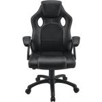 Kancelářské židle v černé barvě z koženky 