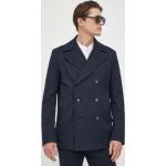 Pánské Kabáty Boss v námořnicky modré barvě z bavlny ve velikosti L ve slevě 