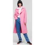 Dámské Kabáty Karl Lagerfeld v růžové barvě 