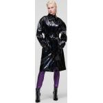 Dámské Kabáty Karl Lagerfeld Nepromokavé v černé barvě v lakovaném stylu z lakované kůže ve velikosti S 