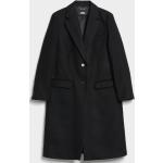 Dámské Klasické kabáty Karl Lagerfeld Prodyšné v černé barvě v ležérním stylu z vlny ve velikosti 10 XL 