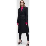 Dámské Klasické kabáty Karl Lagerfeld v černé barvě ve velikosti 10 XL podšité 