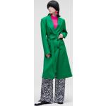 Dámské Klasické kabáty Karl Lagerfeld v zelené barvě podšité 