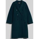Dámské Klasické kabáty Karl Lagerfeld Prodyšné v zelené barvě v ležérním stylu z vlny ve velikosti 10 XL 