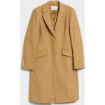 Dámské Klasické kabáty MANUEL RITZPIPO v hnědé barvě v elegantním stylu z vlny ve velikosti XXL 